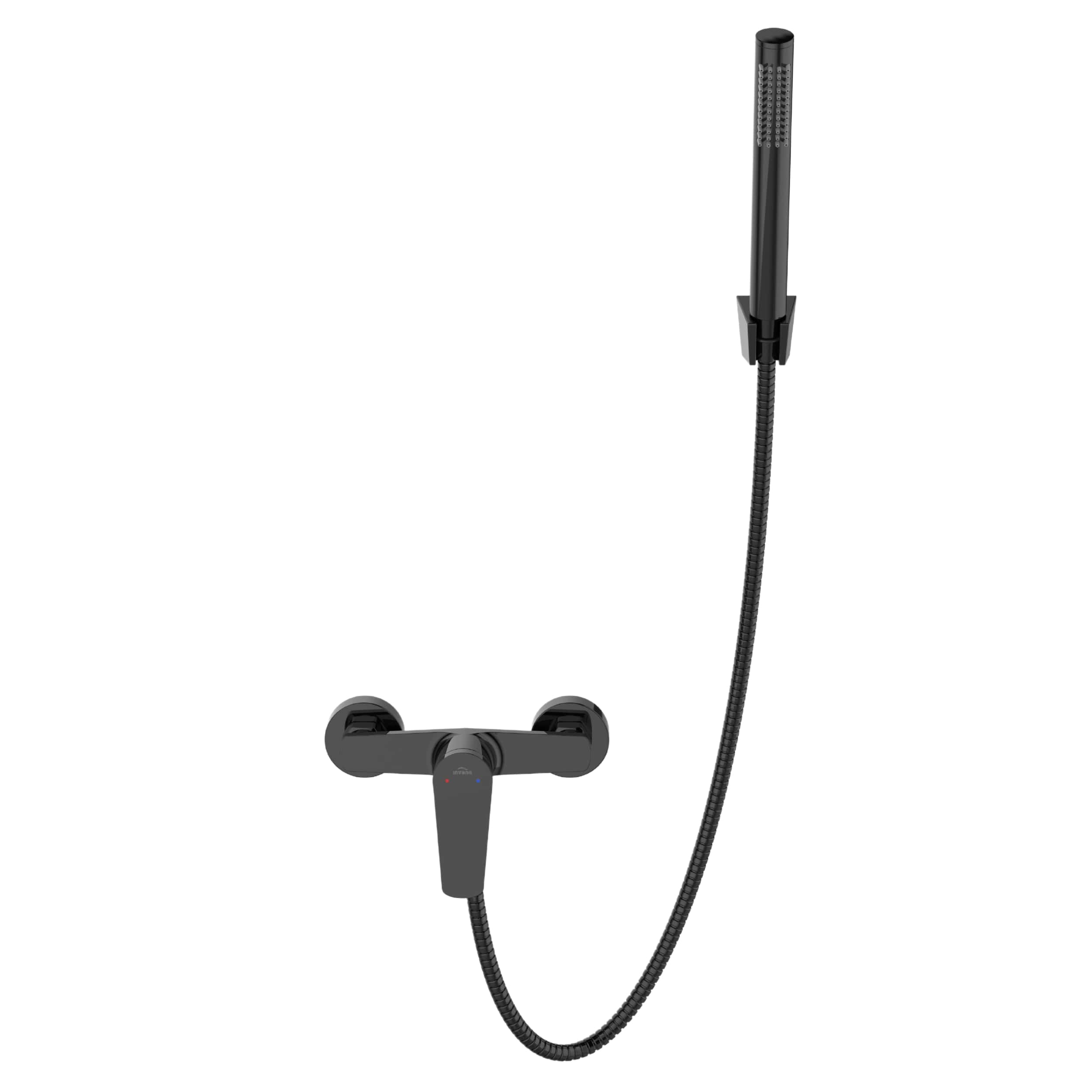 Invena Alonia douchekraan wand zwart BN-70-004
