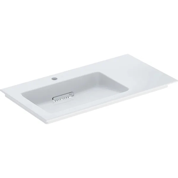 Geberit One wastafel 90x48 cm rechthoekig meubel wit glans 505.007.00.1