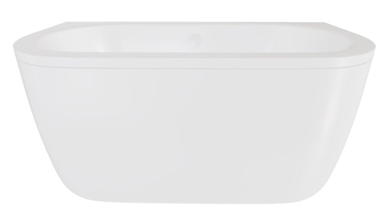 Besco Volya aan de muur gemonteerd bad 170x75 cm ovaal wit #WKV-170-WBO