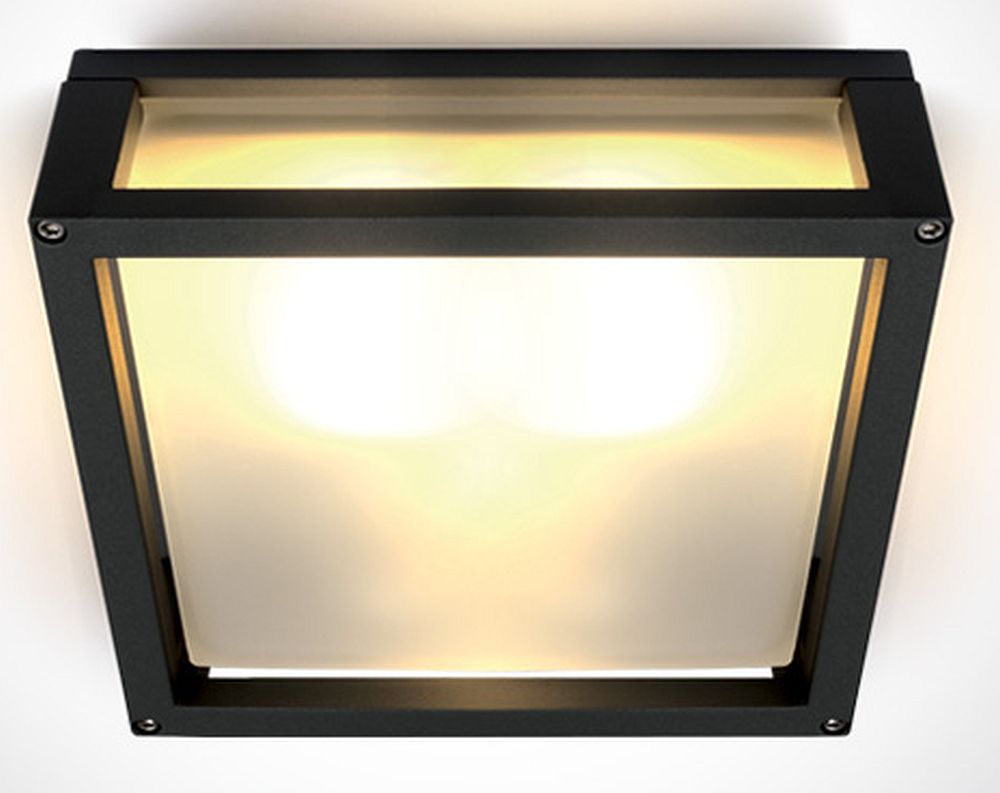 One Light Psofida S extern plafond 2x12 W zwart 67420B/B