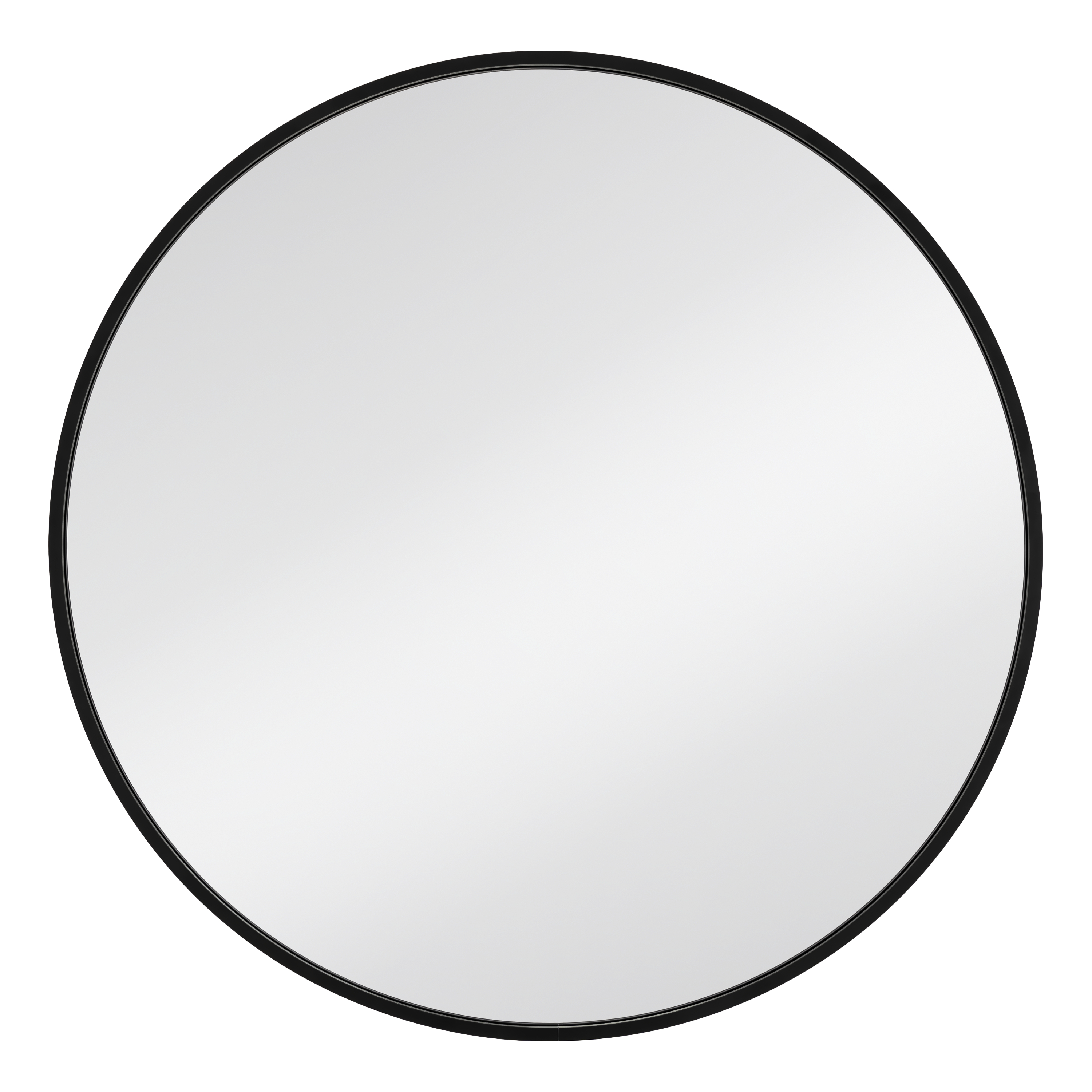 Dubiel Vitrum Zoe spiegel 80x80 cm rond met verlichting zwart 5905241012988