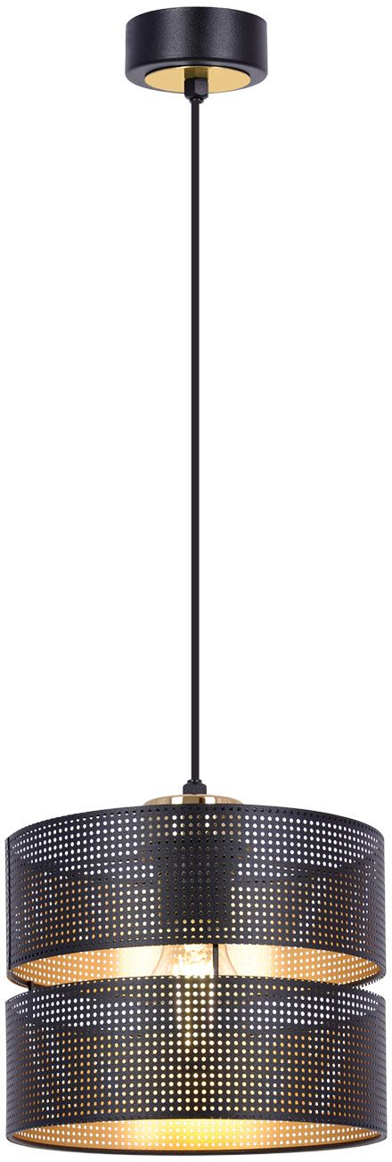 Kaja Malavi hanglamp 1x15 W zwart-gouden K-5500