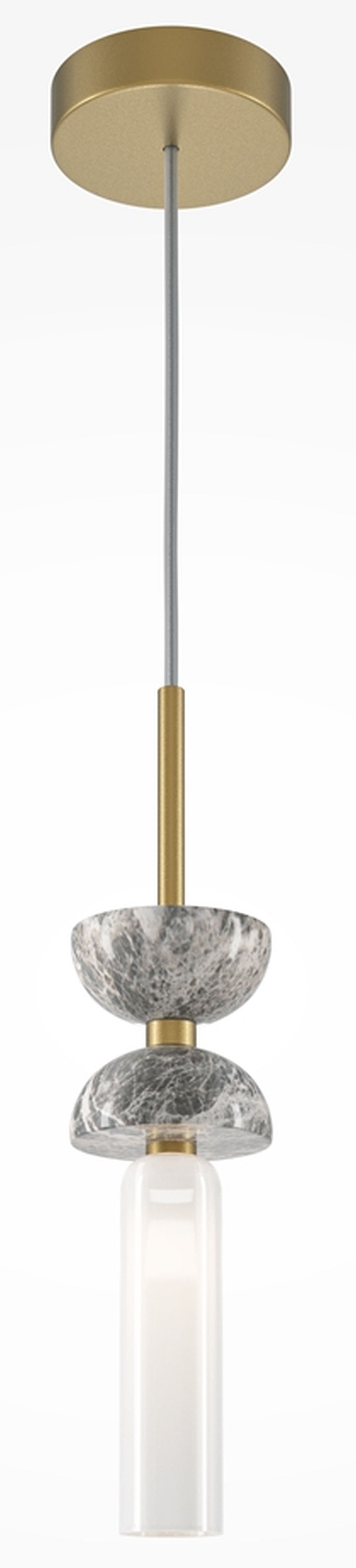 Maytoni Kyoto hanglamp 1x28 W grijs/askleur MOD178PL-01GR