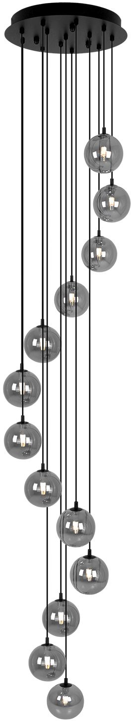 Kaja Dori hanglamp x10 W zwart-grafiet KP-30