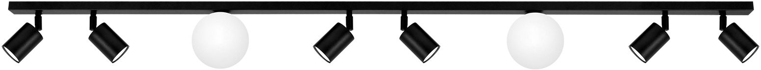 Kaja Swing plafondlamp x10 W wit-zwart K-5494