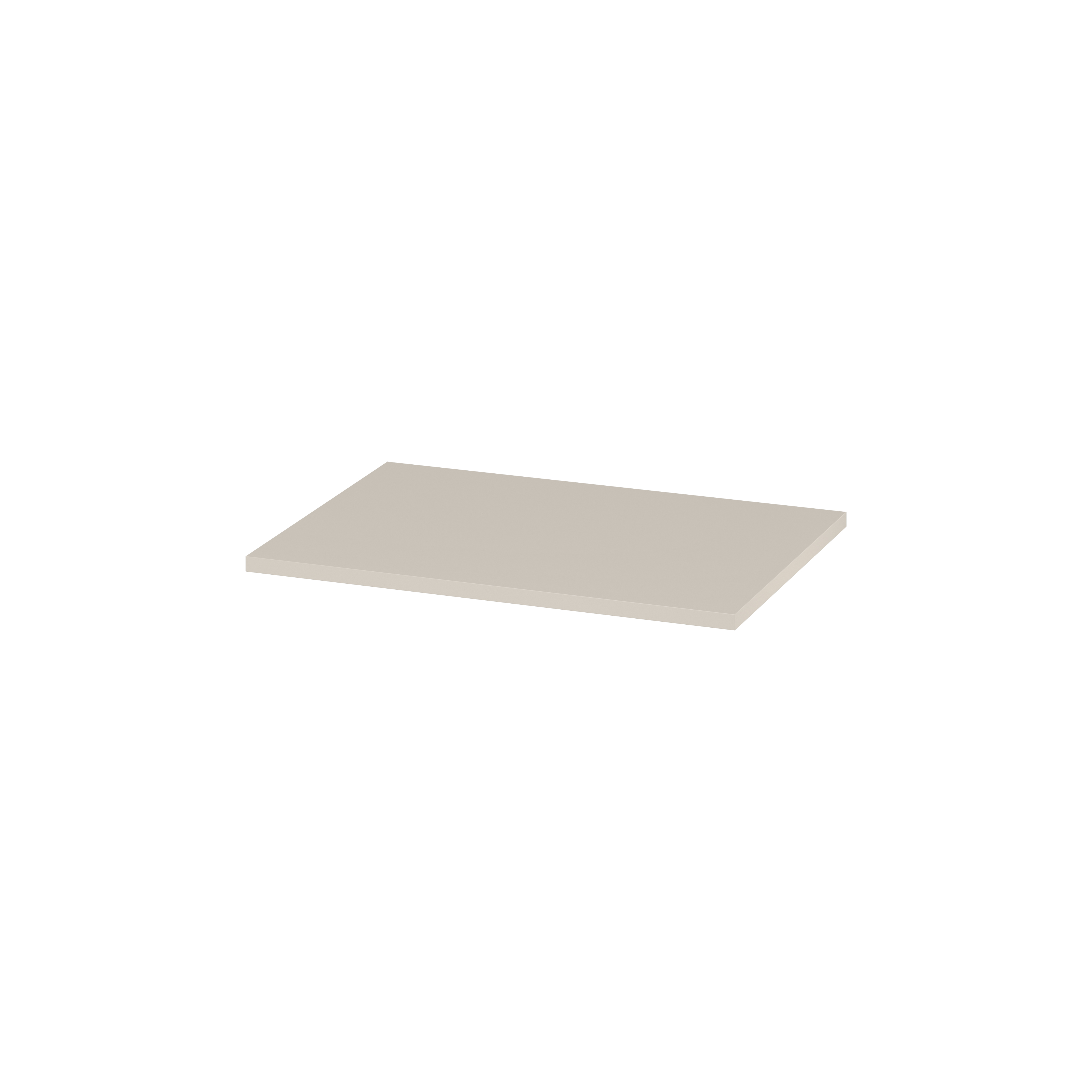 Cersanit Tirso badkamerblad 60x45 cm cappuccino-beige S1015-018