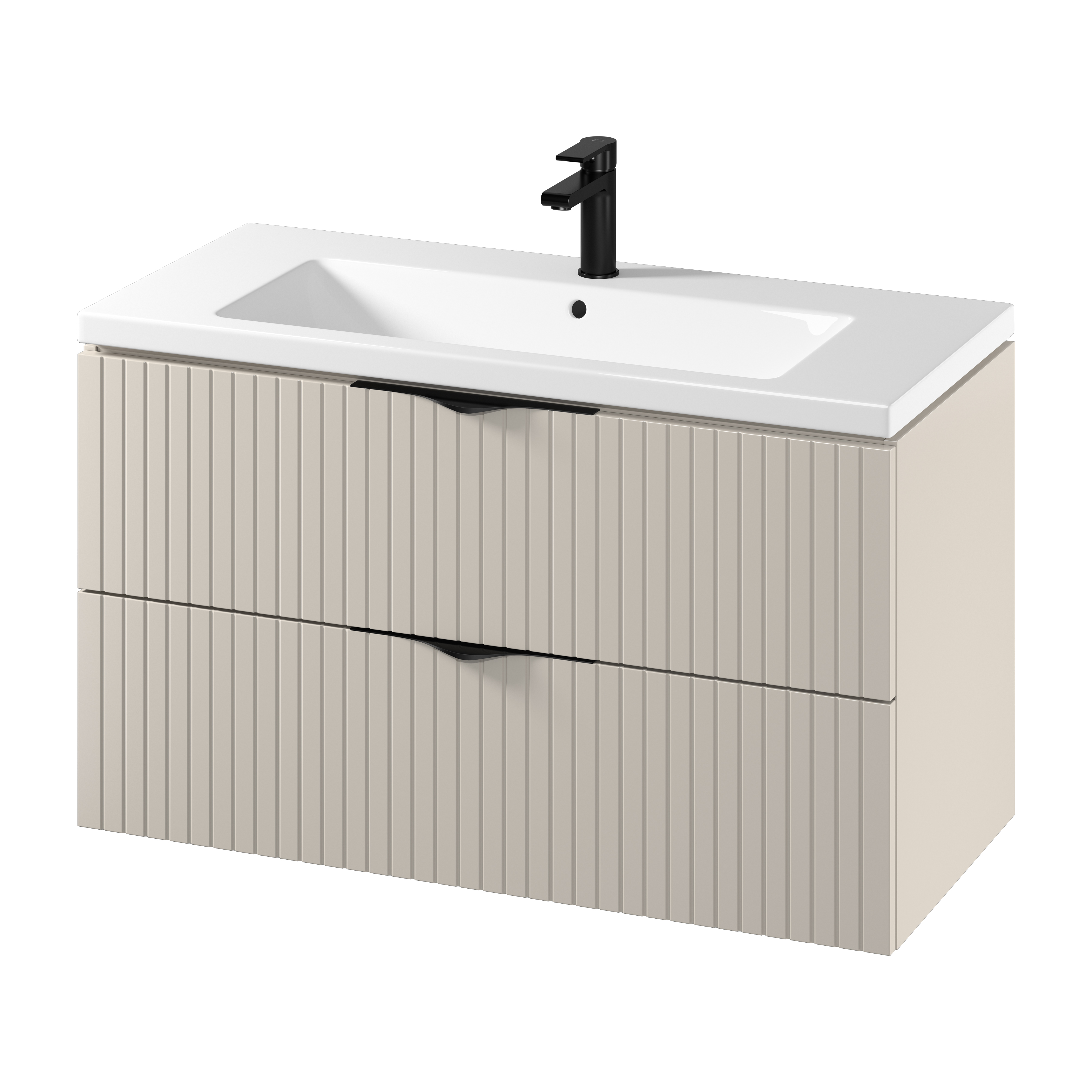 Cersanit Tirso wastafel met kast 100 cm beige S801-548