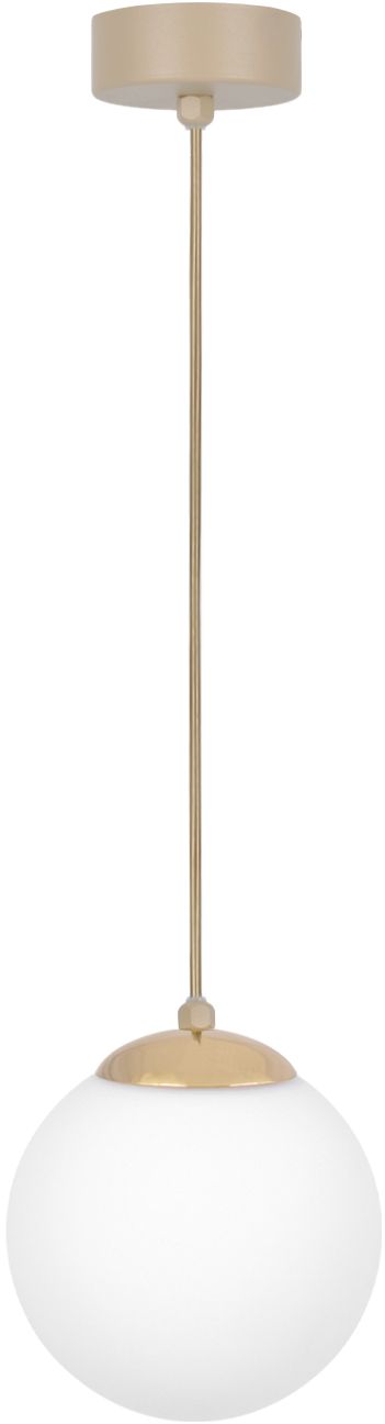 Kaja Savia hanglamp 1x10 W wit-gouden-beige K-5790