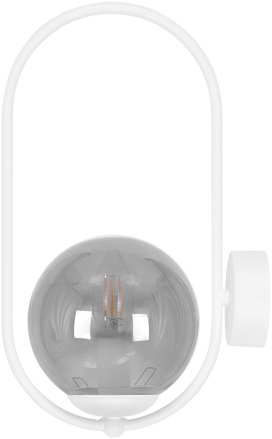 Kaja Arlena wandlamp 1x10 W wit-grafiet K-5474