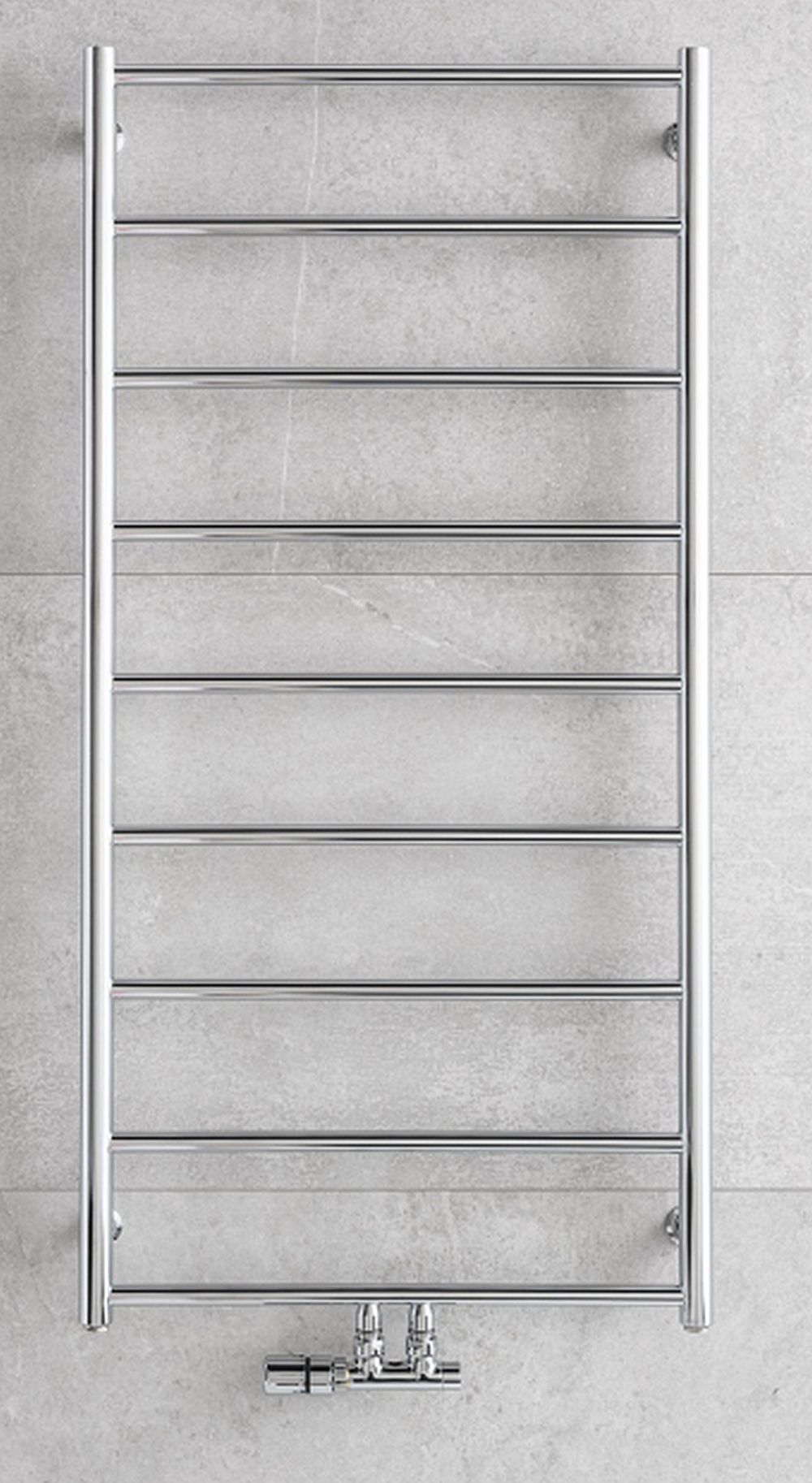 P.M.H. Naas badkamerverwarming ladder 121x60 cm chroom NS4C-M