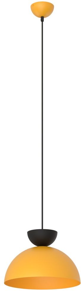 Emibig Lunaro hanglamp 1x12 W zwart-geel 1474/1S