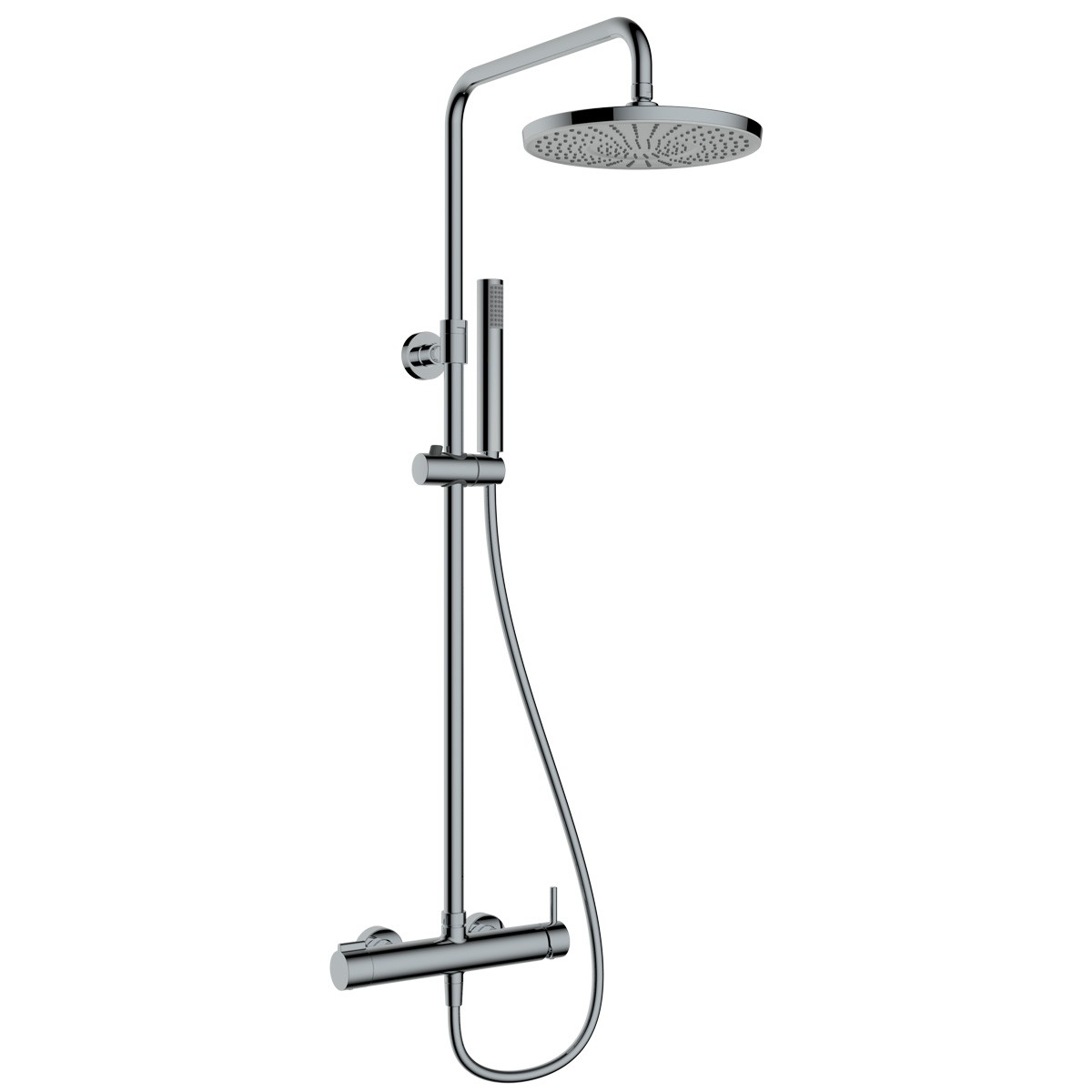 Oltens Molle doucheset wand met regendouche nikkel 36504910