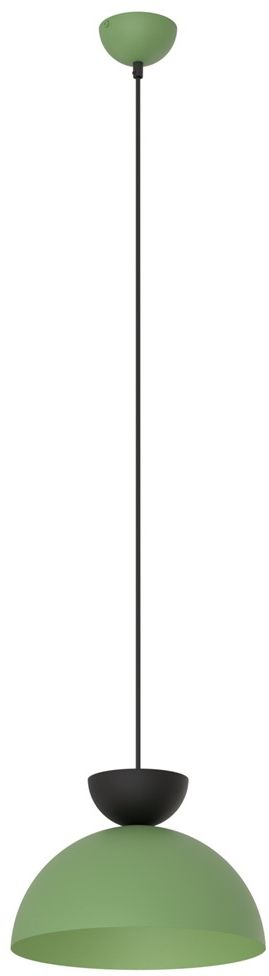 Emibig Lunaro hanglamp 1x12 W zwart-groen 1473/1L