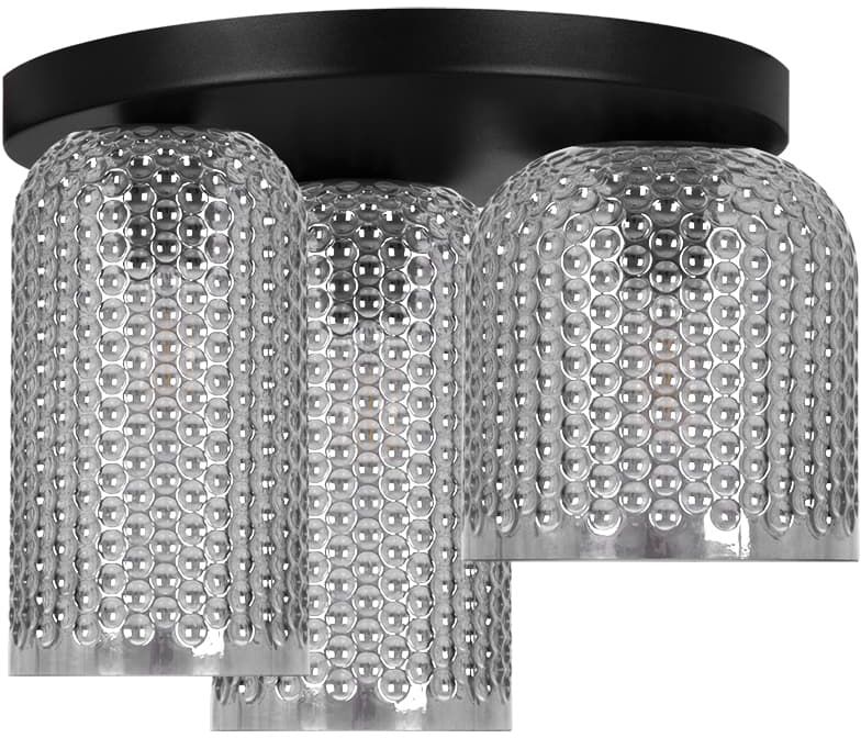 Kaja Inga plafondlamp 3x15 W zwart-grafiet K-5635