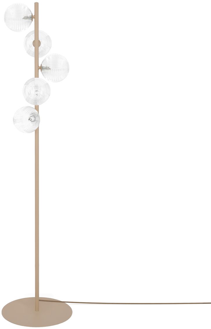 Kaja Tesoro staanlamp 5x10 W doorzichtig-beige K-5702