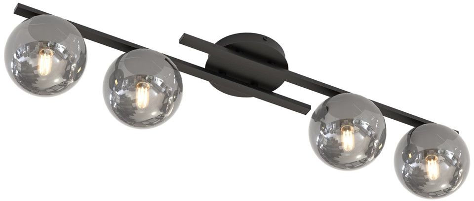 Emibig Kairo plafondlamp 4x10 W grafiet 1447/4