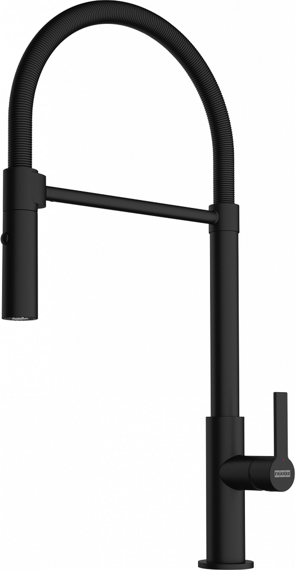 Franke Maris Slim Semi-Pro keukenkraan staand zwart 115.0728.396