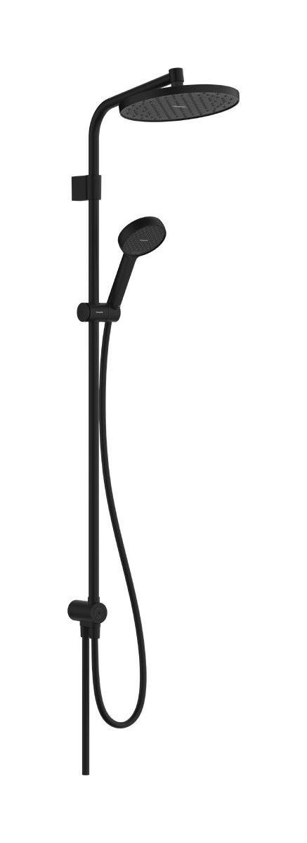 Hansgrohe Activera S doucheset wand met regendouche zwart 28074670
