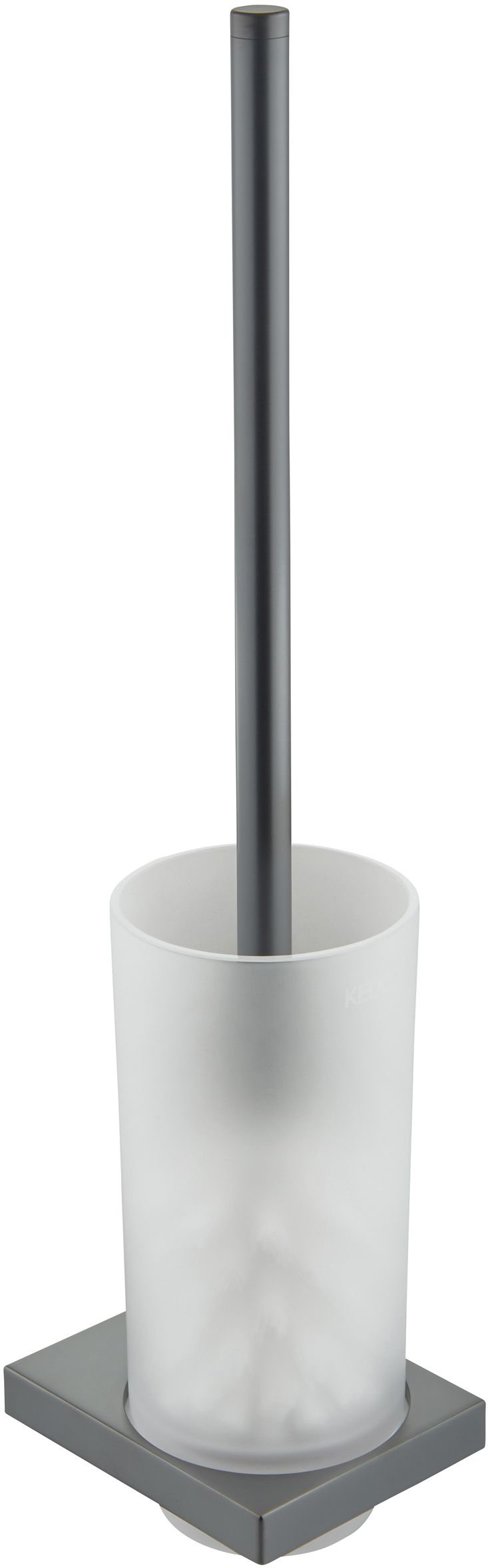 Keuco Edition 11 toiletborstel ingeschroefd chroom-glas-zwart 11164139000