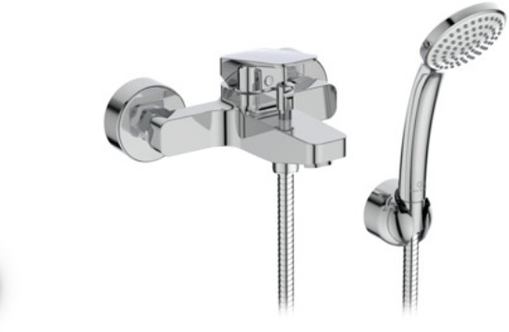 Ideal Standard Ceraplan bad- en douchekraan wand met thermostaat chroom BD258AA