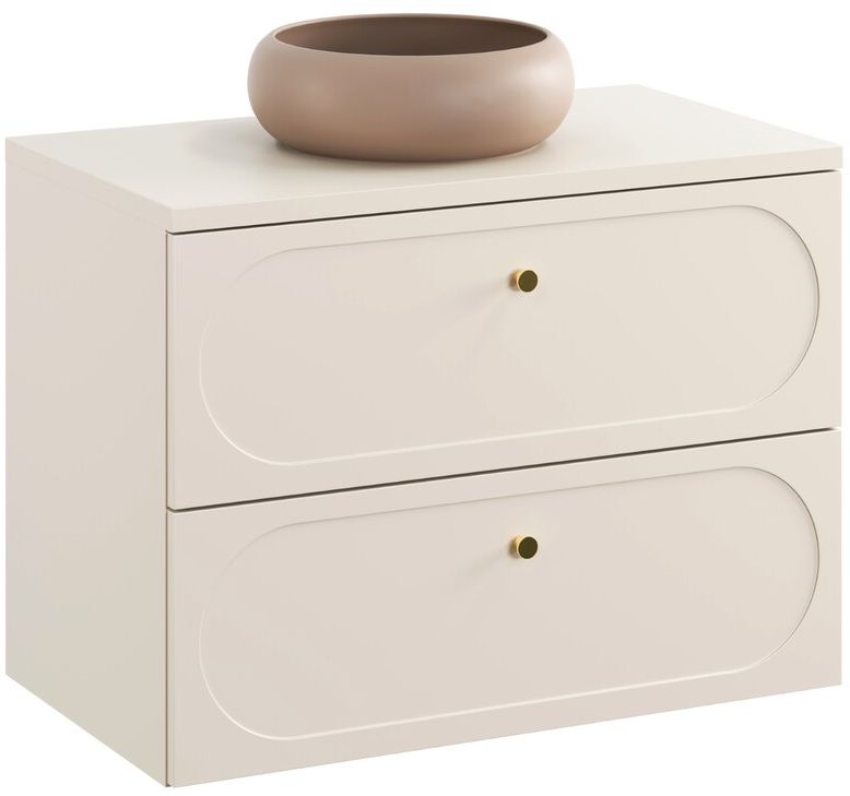 Set kast Comad Donna Sand DONNA SAND 82-80-46-2S, wastafel Comad Wiki UN-WIKI-MC, SAND 89-80-46 M