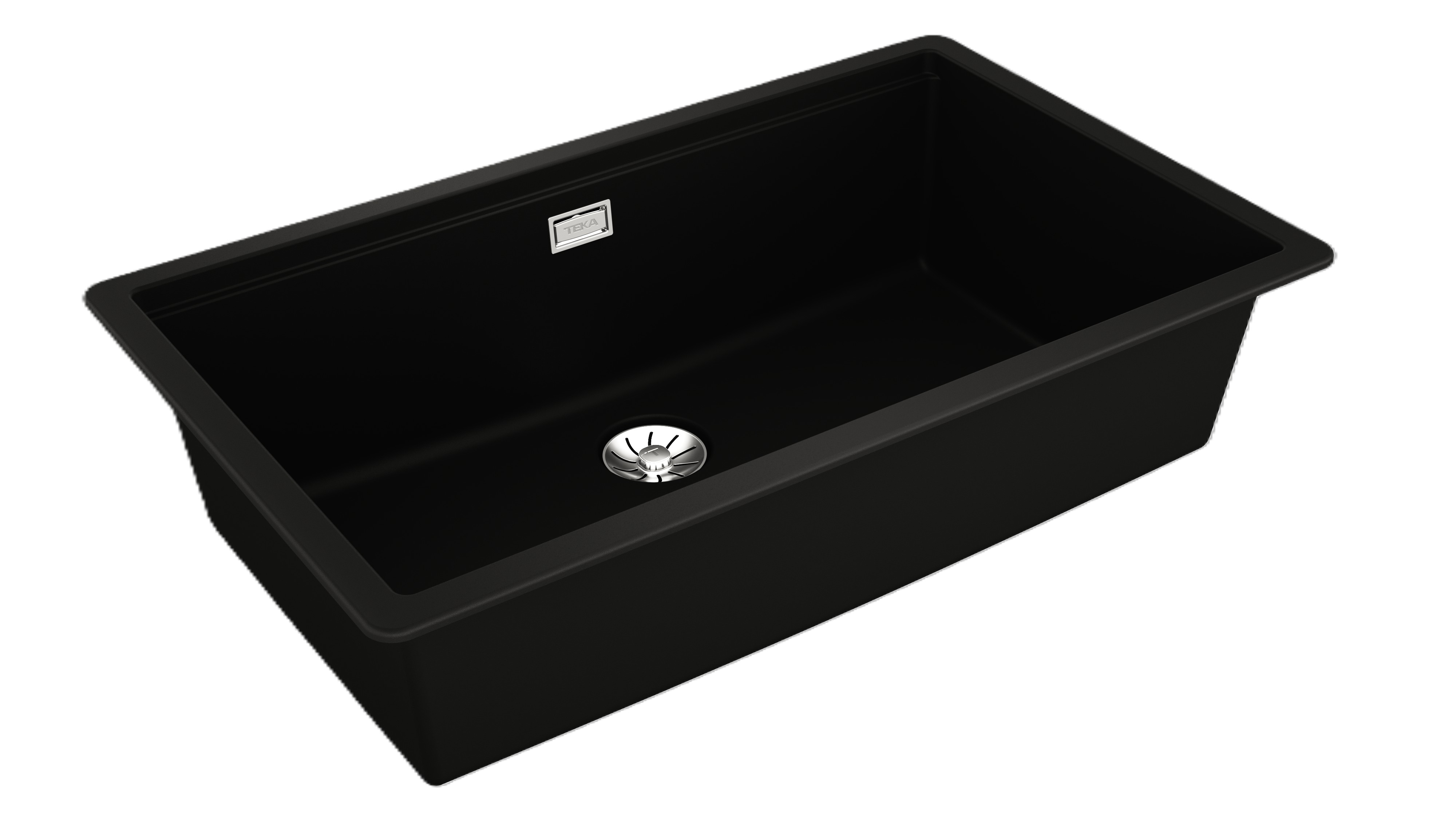 Teka Radea tegraniet spoelbak 102x50.5 cm zwart 115230054
