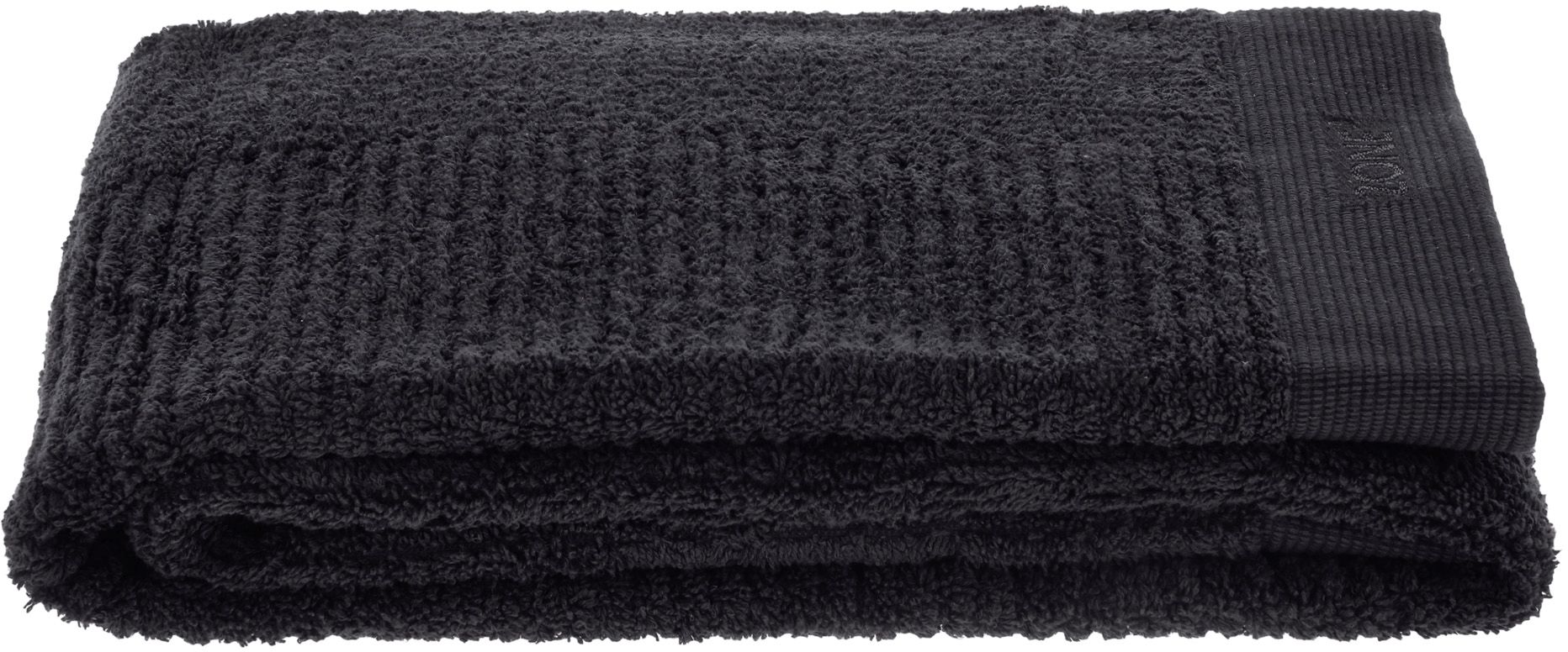 Zone Denmark Classic handdoek 140x70 cm katoen zwart 330491
