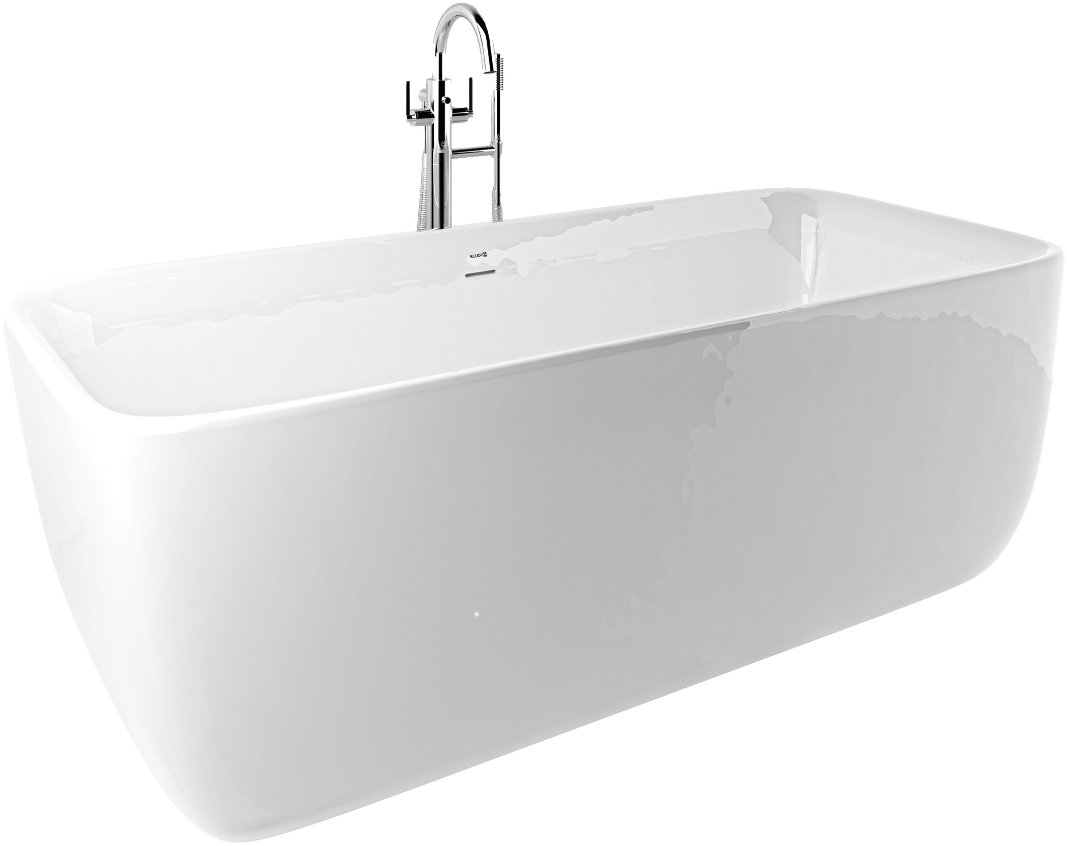 Kludi Elin S vrijstaand bad 180x80 cm rechthoekig wit 52BF0343