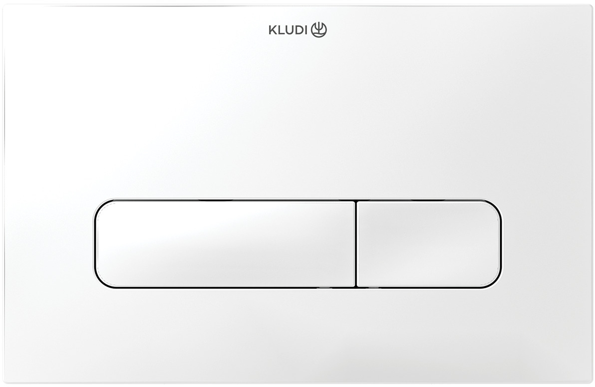 Kludi Unifix spoelknop voor het toilet wit 30PP0153