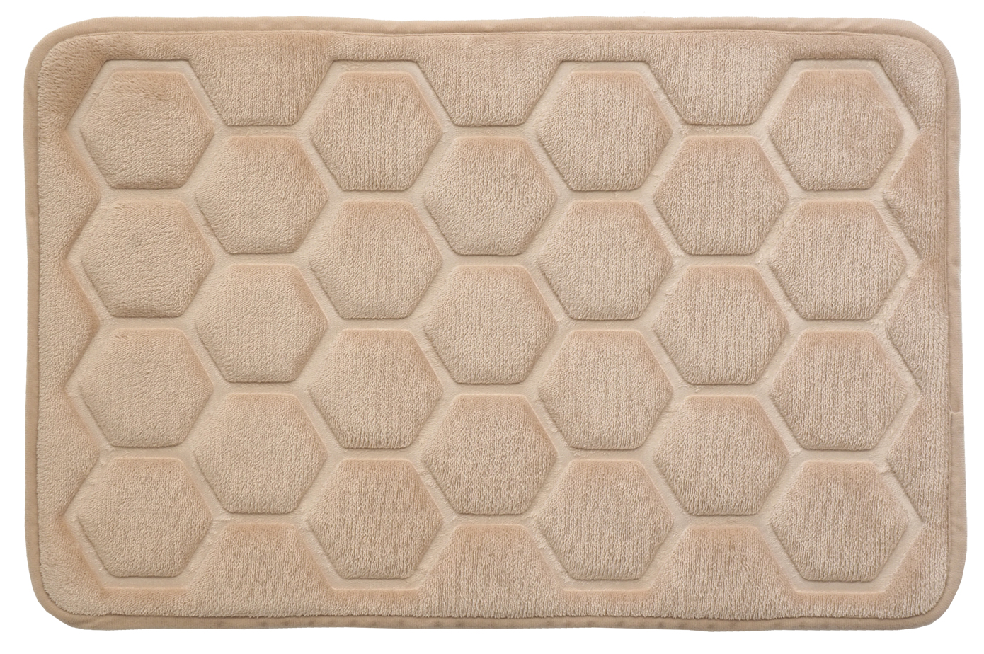 Hyggli Rock badkamermatje 60x40 cm rechthoekig beige 70-116