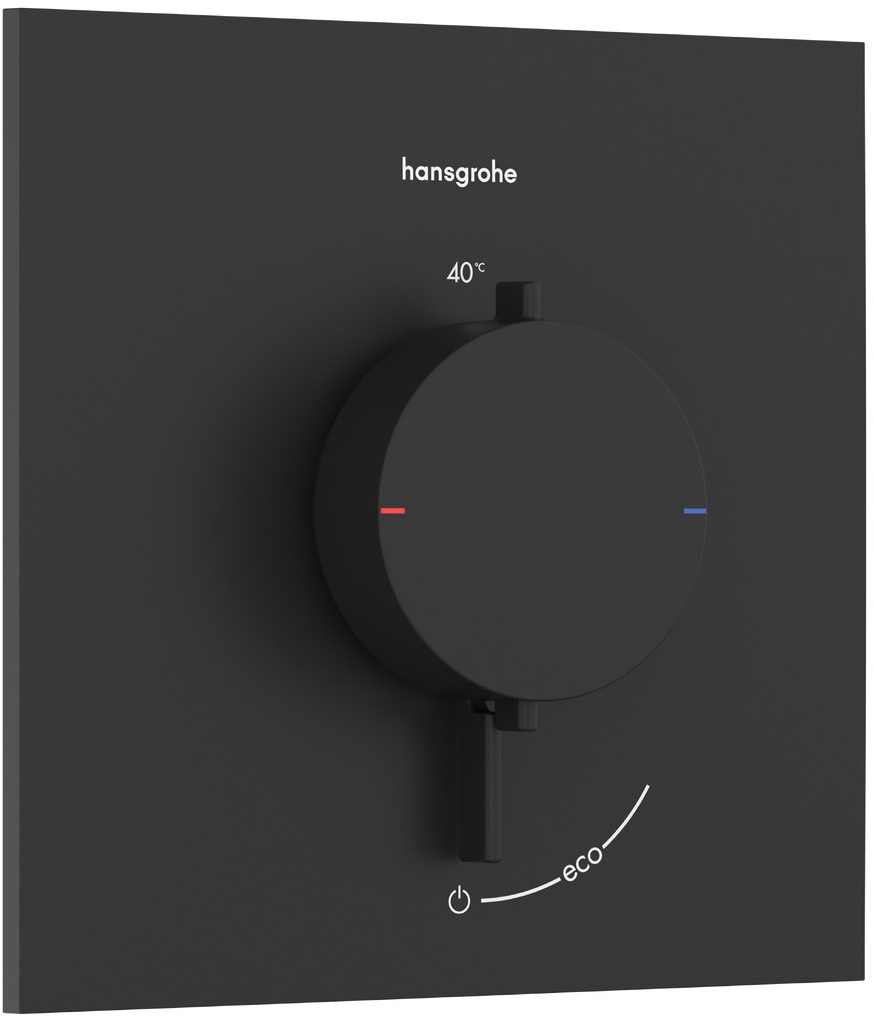 Hansgrohe Ecostat Comfort E douchekraan inbouw met thermostaat zwart 33710670