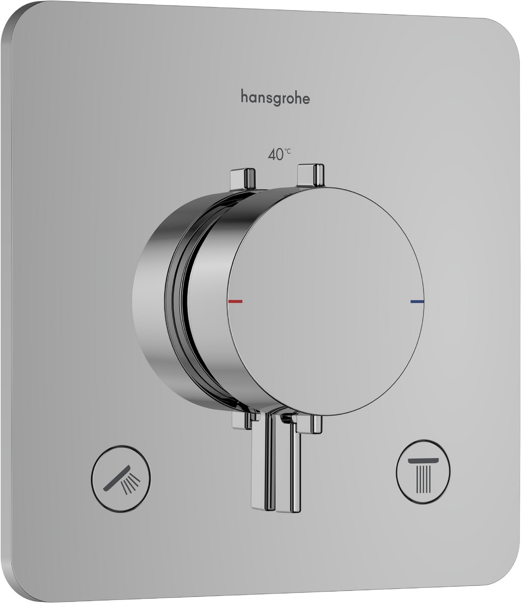 Hansgrohe Ecostat Comfort Q bad- en douchekraan inbouw met thermostaat chroom 33713000