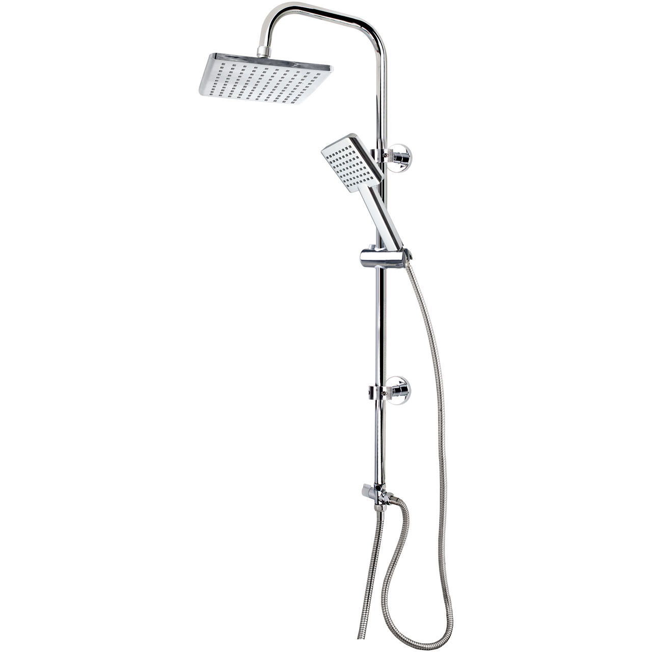 Duschy Easy doucheset wand met regendouche chroom 459-90