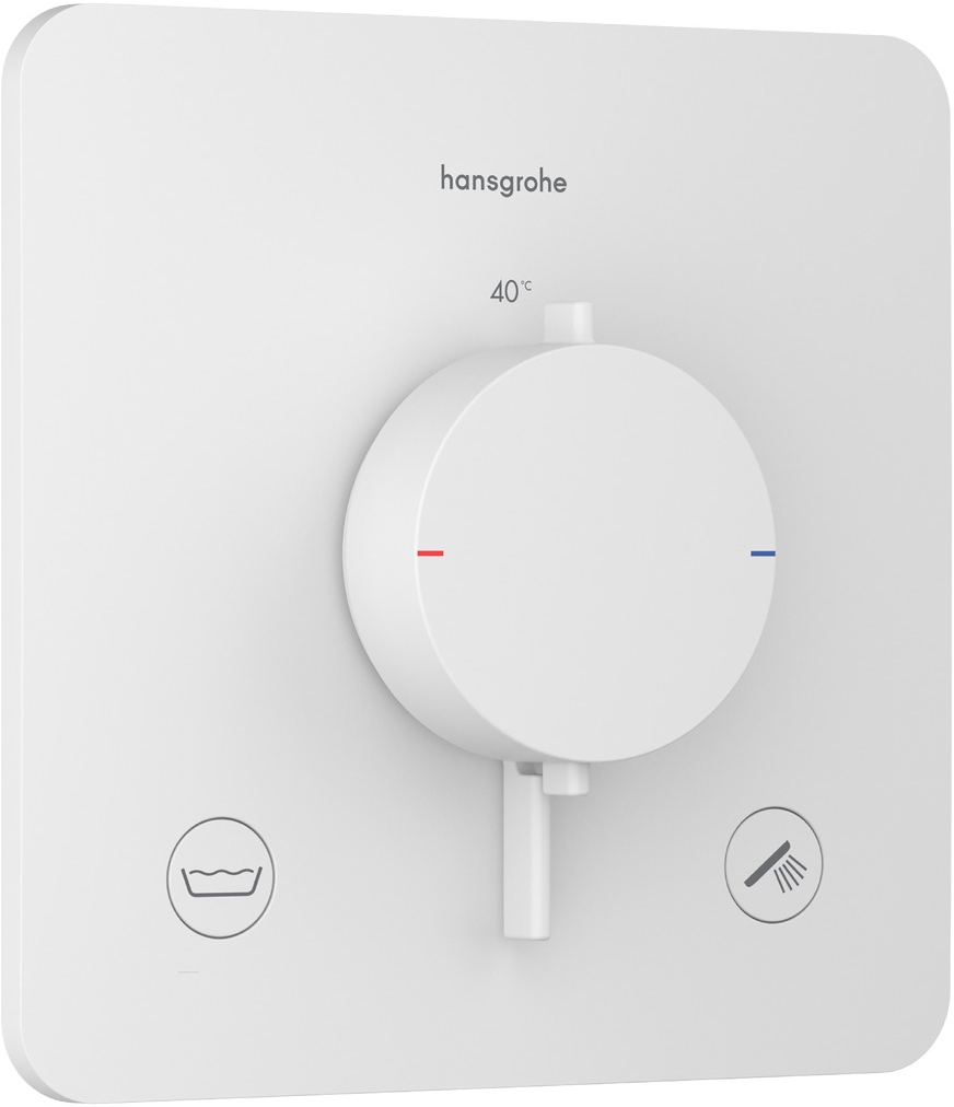 Hansgrohe Ecostat Comfort Q bad- en douchekraan inbouw met thermostaat wit 33717700