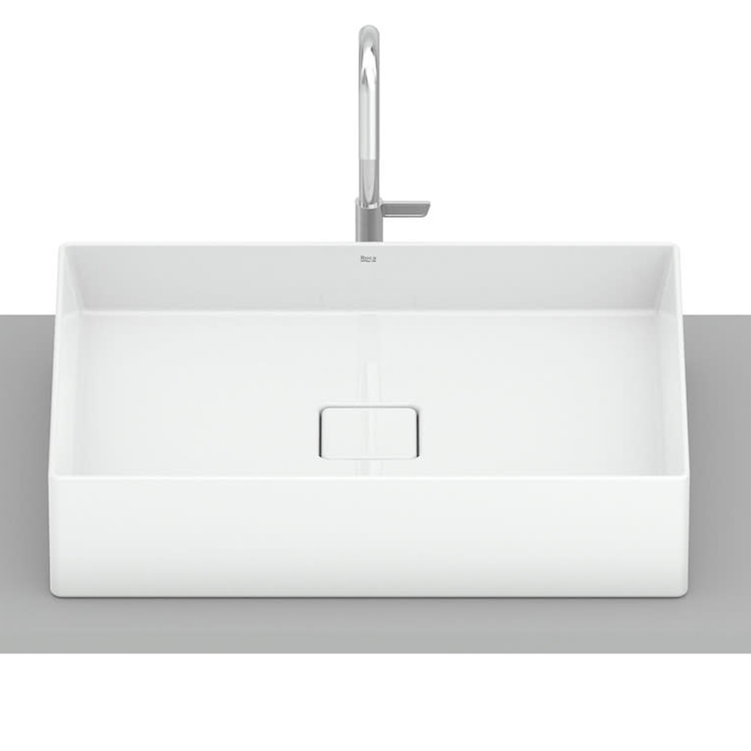 Roca Terra wastafel 51x36 cm rechthoekig opbouw wit glans A32787Z000