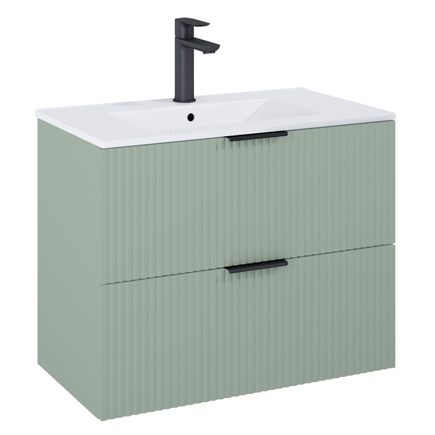 Roca Reef kast 80x45.2x63.5 cm hangend onder de wastafel groen A857955147