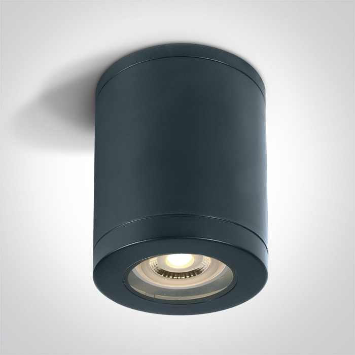One Light plafondlamp voor buiten 1x10 W zwart 67142B/B