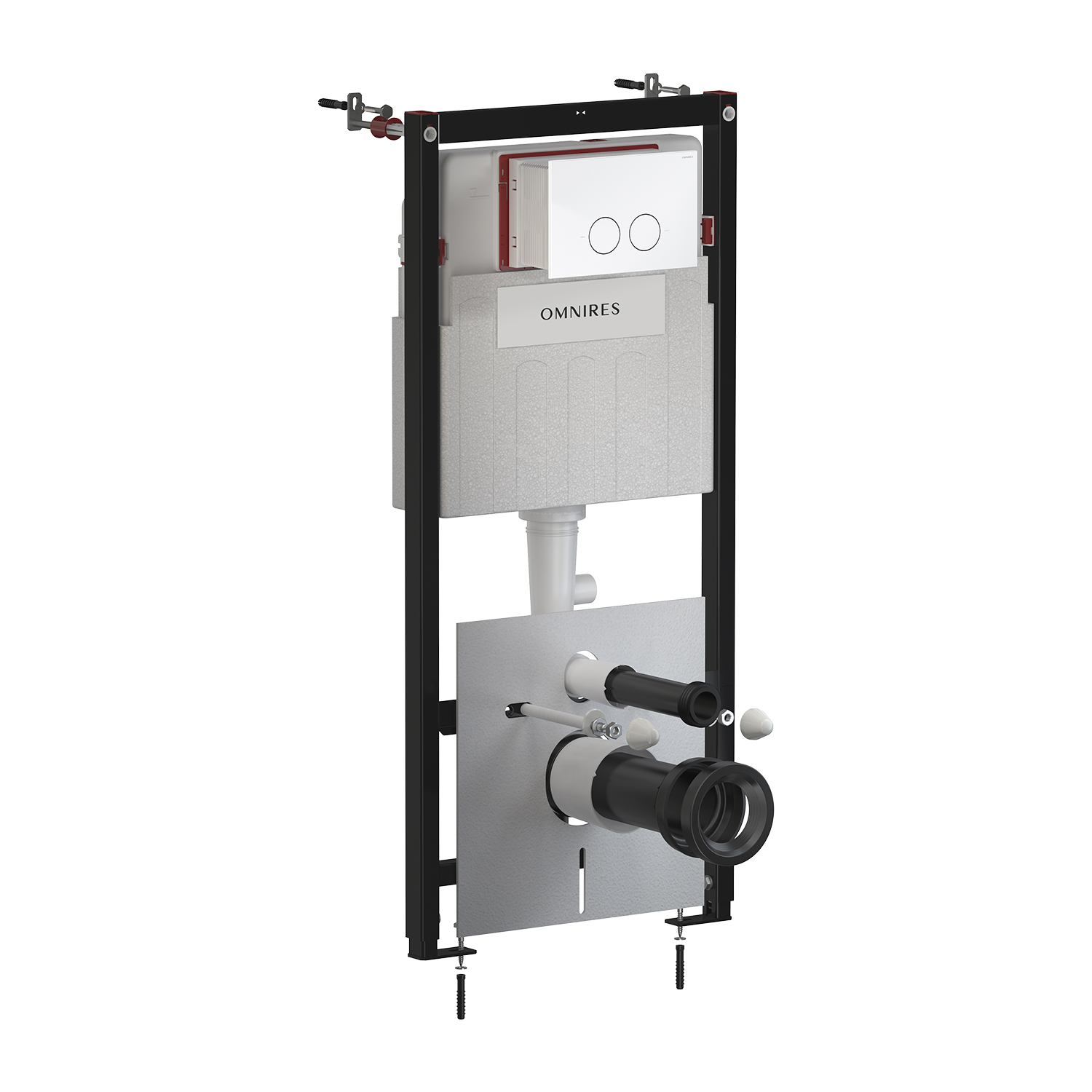 Omnires Flush Set Strongframe + Minimal inbouwframe met spoelknop voor de hangkom STFWC1MRBP