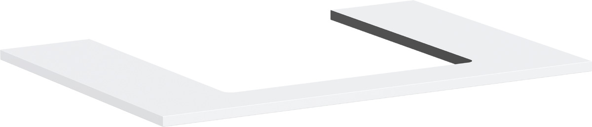 Hansgrohe Xilesa E badkamerblad op kast 78x55 cm wit 54269700