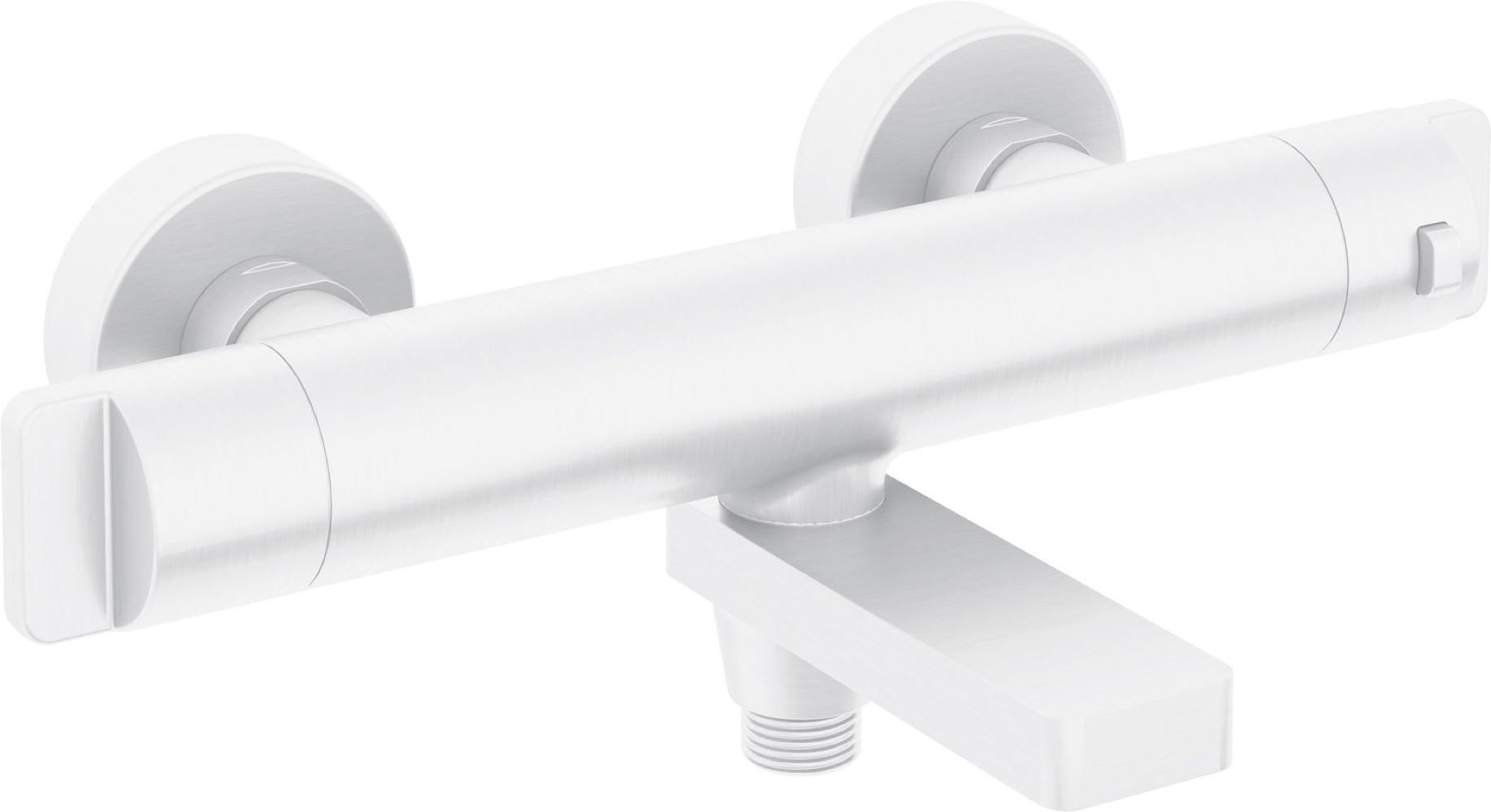 Deante Therm bad- en douchekraan wand met thermostaat wit BCH_A1BT