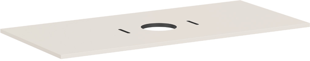Hansgrohe Xilesa E badkamerblad op kast 118x55 cm zandkleurig 54277780