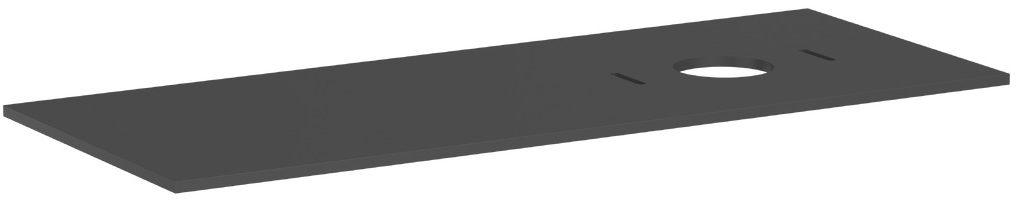 Hansgrohe Xilesa E badkamerblad op kast 137.5x55 cm grijs 54279760
