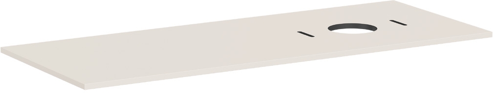 Hansgrohe Xilesa E badkamerblad op kast 137.5x55 cm zandkleurig 54279780