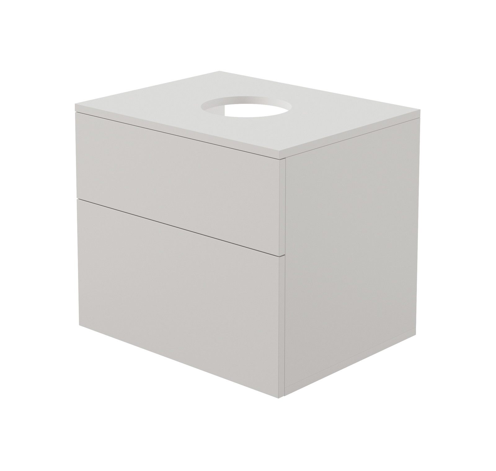 Deante Prizma kast met werkblad 60x47x52 cm hangend onder de wastafel SDI_KB61