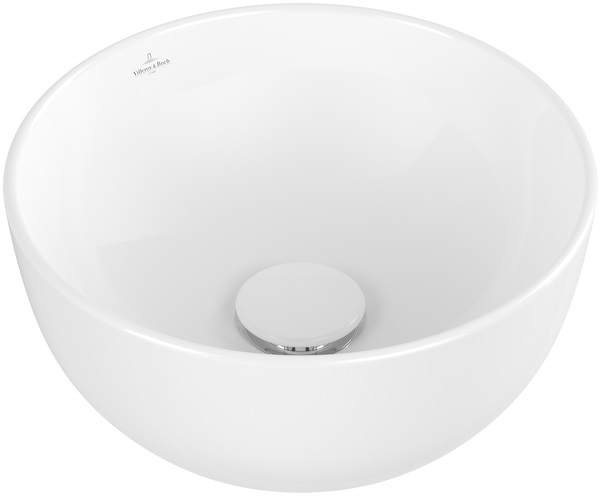 Villeroy & Boch Artis wastafel 32.5x32.5 cm rond opbouw wit mat 438932RW