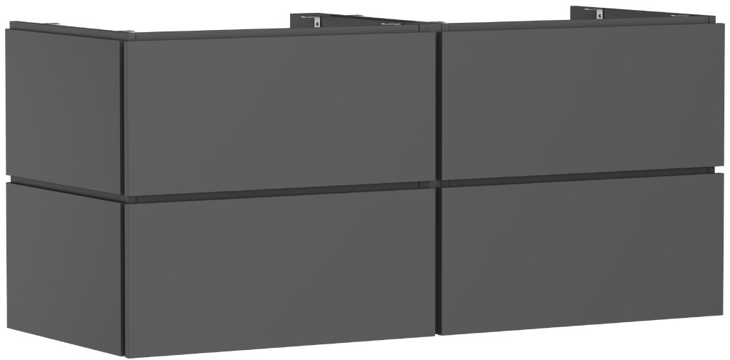 Hansgrohe Xilesa E kast 137.5x55x62 cm hangend onder de wastafel grijs 54305760