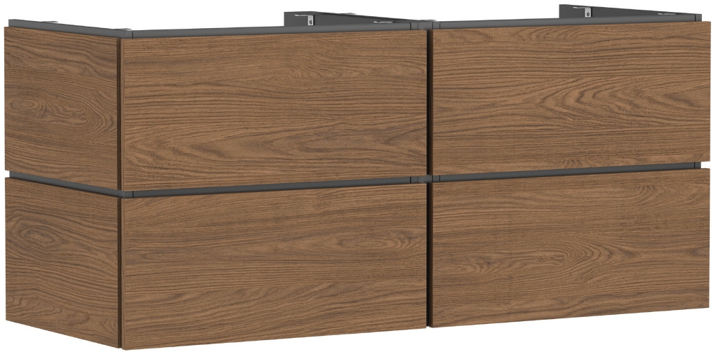 Hansgrohe Xilesa E kast 137.5x55x62 cm hangend onder de wastafel eik 54306550