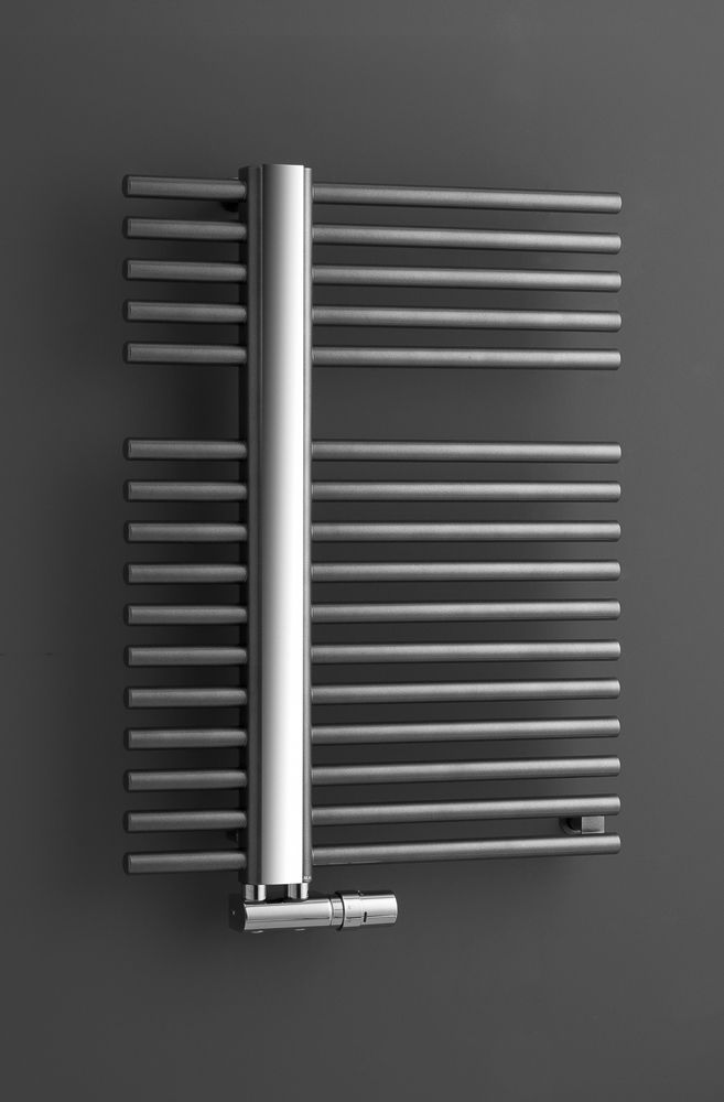 P.M.H. Kronos badkamerverwarming 80x60 cm zwart KR1B