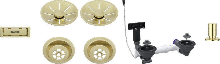 Blanco overloop- en uitstroomarmaturen 207443
