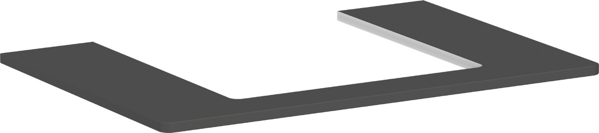 Hansgrohe Xelu Q badkamerblad op kast 78x55 cm grijs 54094910